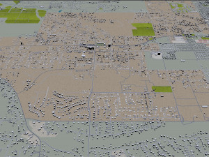 Riverside city california usa 40km 3D Модель