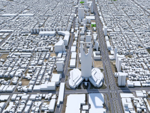 Riyadh city saudi arabia 120km 3D Model