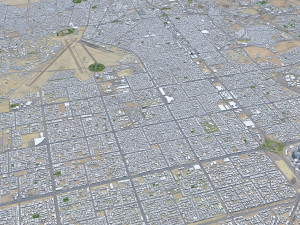Riyadh city saudi arabia 120km 3D Model