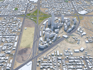 Riyadh city saudi arabia 120km 3D Model