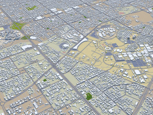 Riyadh city saudi arabia 120km 3D Model