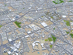Riyadh city saudi arabia 120km 3D Model
