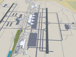 Riyadh city saudi arabia 120km 3D Model