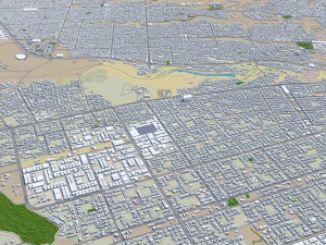 Riyadh city saudi arabia 120km 3D Model