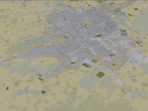 Riyadh city saudi arabia 120km 3D Model