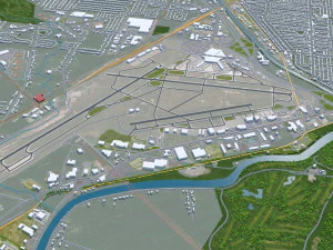 Rochester city new york united states 40km 3D Model