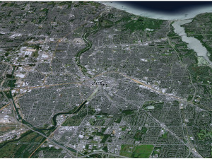 Rochester city new york united states 40km Modelo 3D