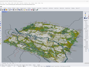 Rotterdam city south holland 40km 3D Model