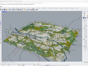 Rotterdam city south holland 40km 3D Model