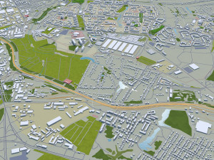 Ryazan city russia 50km Modelo 3D