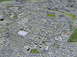 Ryazan city russia 50km 3D Model