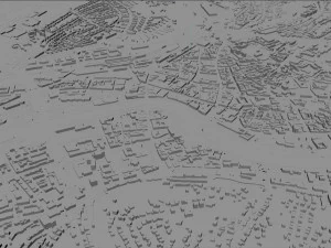 Saarbrucken city germany 40km 3D Model