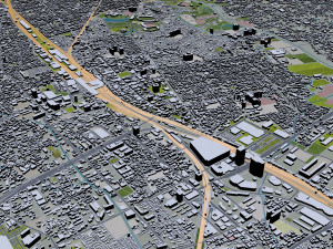 Saitama city japan 40km 3D Model