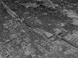 Saitama city japan 40km 3D Model
