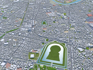 Sakai city japan 50km 3D Модель