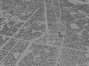 Sakai city japan 50km 3D Model