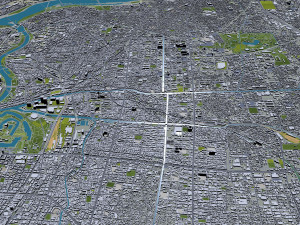 Sakai city japan 50km 3D Модель