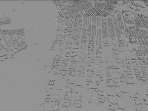 Salem city oregon usa 50km 3D Model
