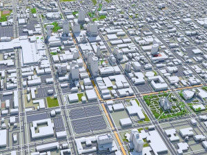 साल्ट लेक सिटी यूटा यूएसए 60 किमी 3D मॉडल