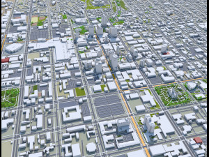 Salt lake city utah usa 60km 3D मॉडल