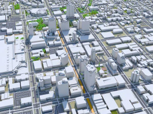 Salt lake city utah usa 60km 3D Model