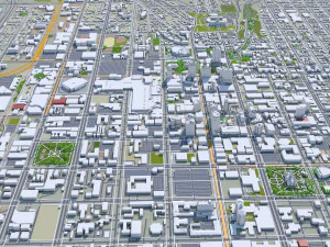 Salt lake city utah usa 60km 3D Model