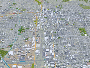 Salt lake city utah usa 60km 3D मॉडल