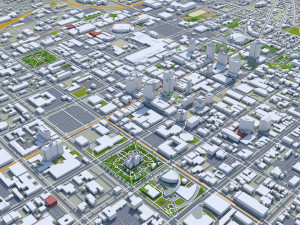 Salt lake city utah usa 60km 3D मॉडल