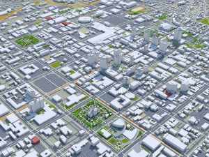 Salt lake city utah usa 60km 3D Model