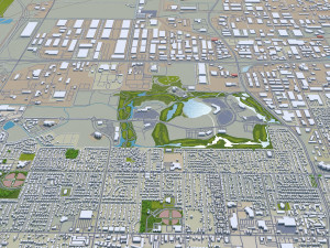 Salt lake city utah usa 60km 3D मॉडल