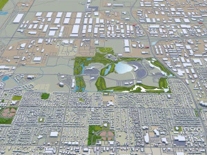 Salt lake city utah usa 60km 3D Model
