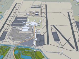 Salt lake city utah usa 60km 3D Model