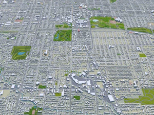 Salt lake city utah usa 60km 3D Model