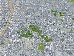 Salt lake city utah usa 60km 3D Model