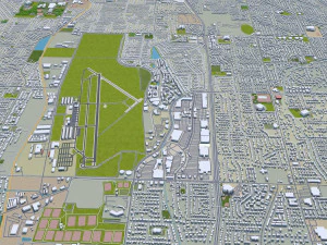 Salt lake city utah usa 60km 3D Model
