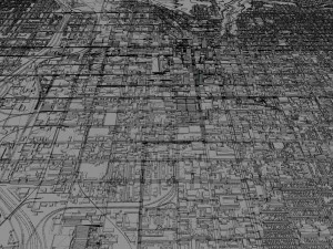 Salt lake city utah usa 60km 3D Model