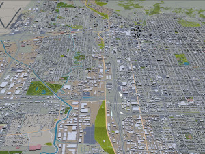 Salt lake city utah usa 60km 3D मॉडल