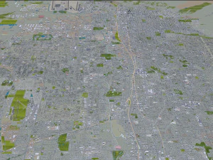 Salt lake city utah usa 60km 3D Model
