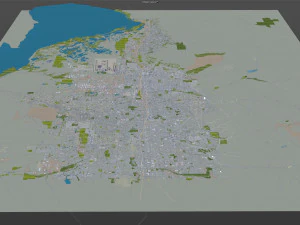 Salt lake city utah usa 60km 3D Model