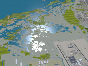 Salt lake city utah usa 60km 3D Model