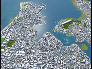 Salvador city brazil 50km 3D 모델