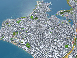 Salvador city brazil 50km 3D 모델
