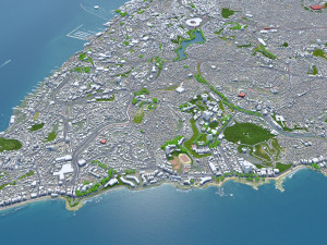 Salvador city brazil 50km 3D 모델