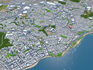 Salvador city brazil 50km 3D 모델