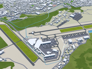 Salvador city brazil 50km 3D 모델