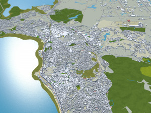 Salvador city brazil 50km 3D 모델
