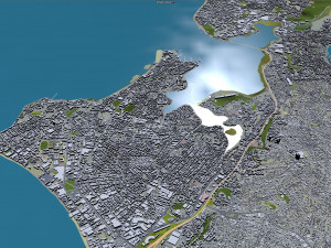 Salvador city brazil 50km 3D 모델