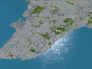 Salvador city brazil 50km 3D 모델