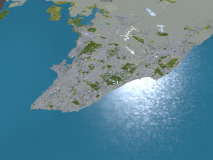 Salvador city brazil 50km 3D 모델