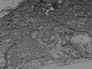 Salvador city brazil 50km 3D 모델